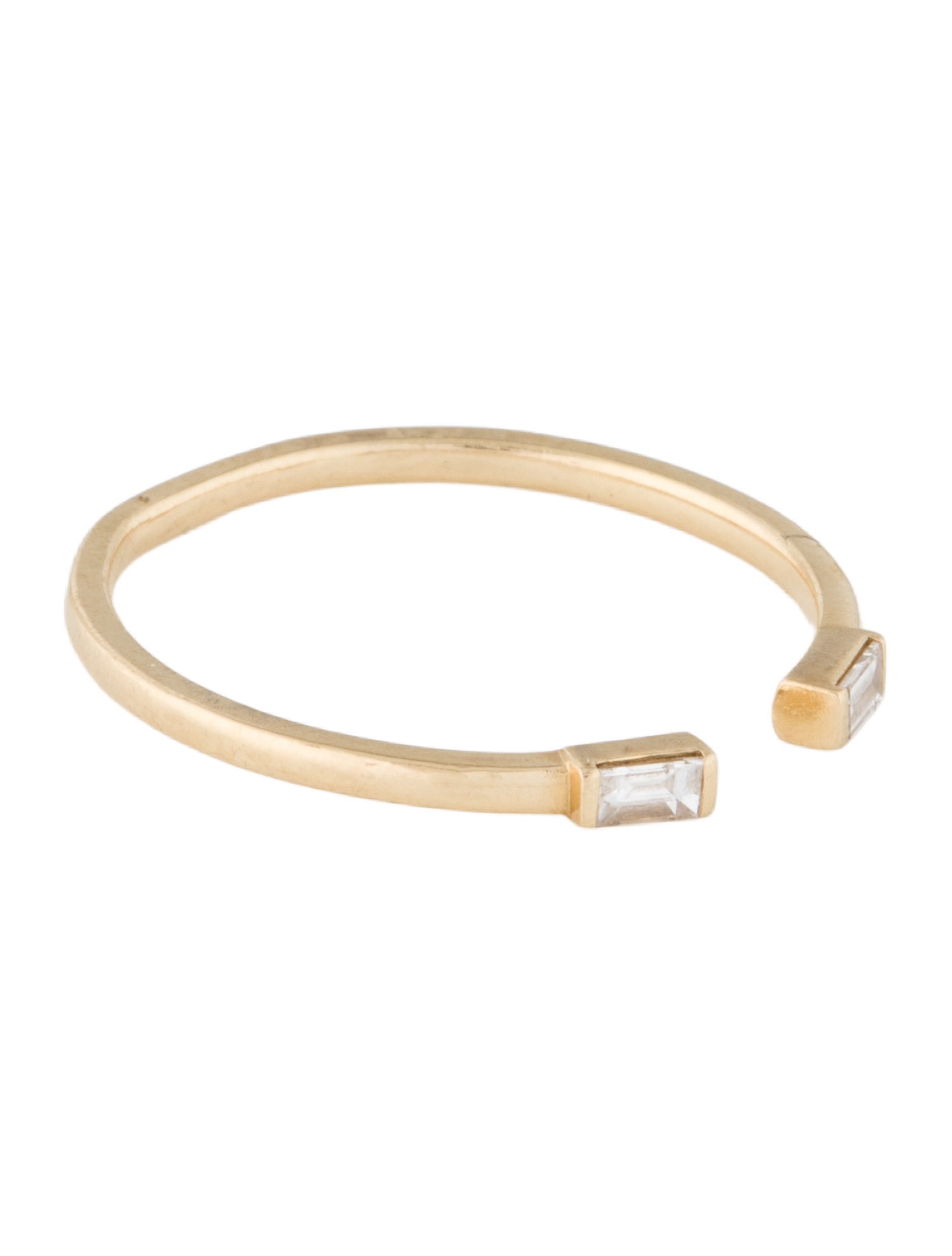 Mejuri 14K Diamond Open Stacking Band