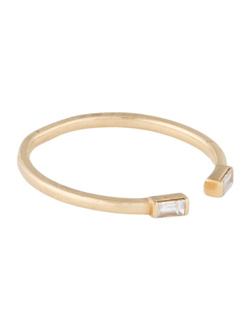 Mejuri 14K Diamond Open Stacking Band