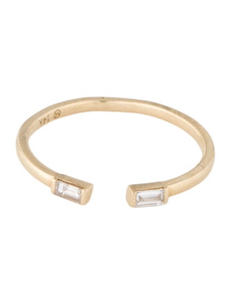 Mejuri 14K Diamond Open Stacking Band