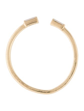 Mejuri 14K Diamond Open Stacking Band