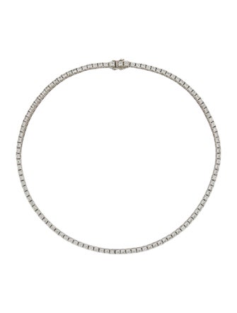 Mejuri Synthetic Sapphire Tennis Necklace