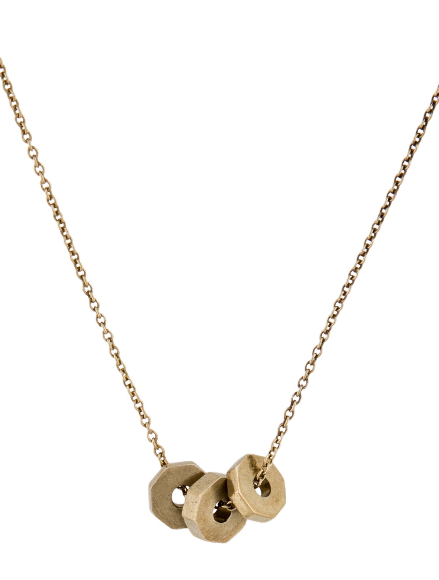 Mejuri Nuts & Bolts Pendant Necklace