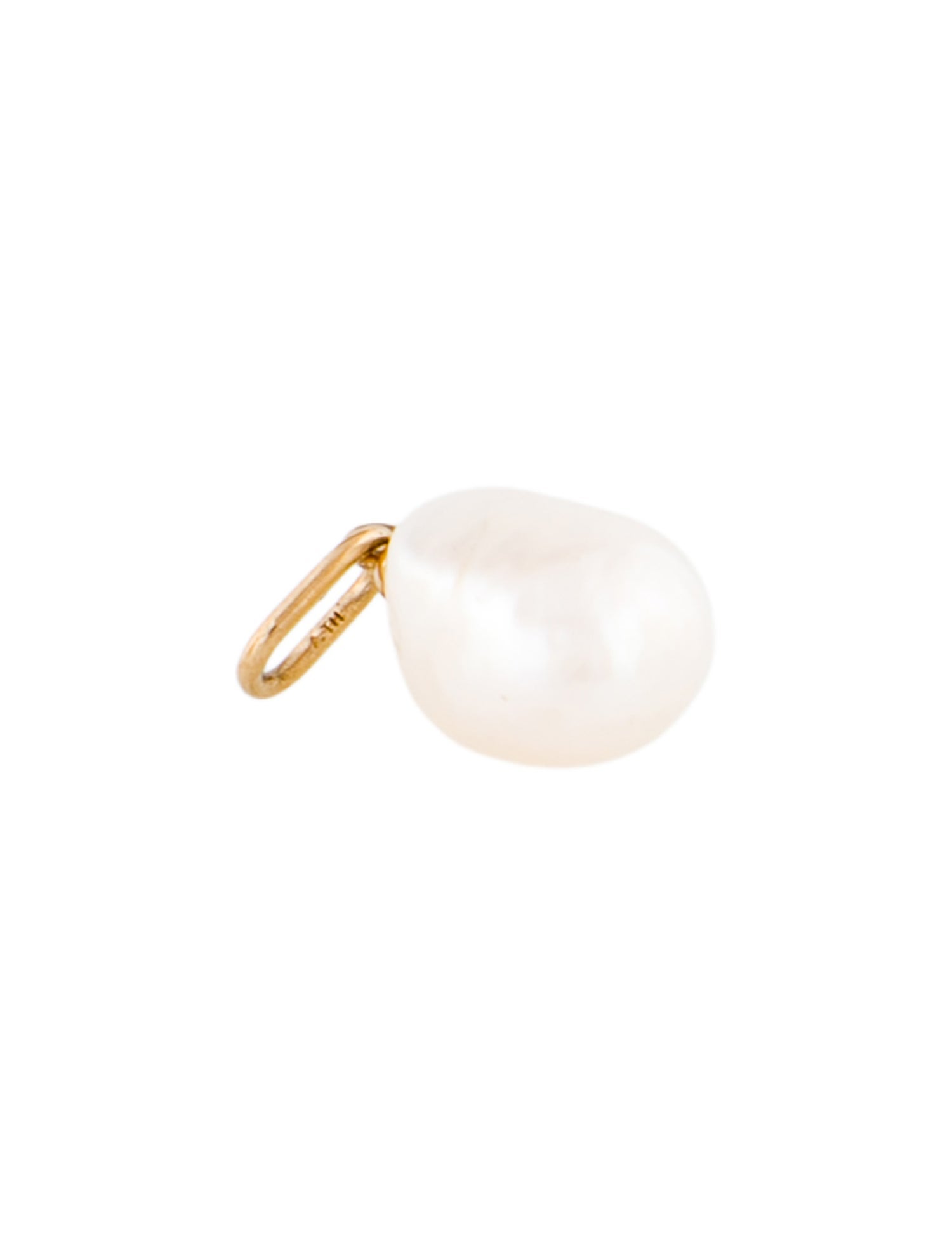 Mejuri 14K Organic Pearl Charm