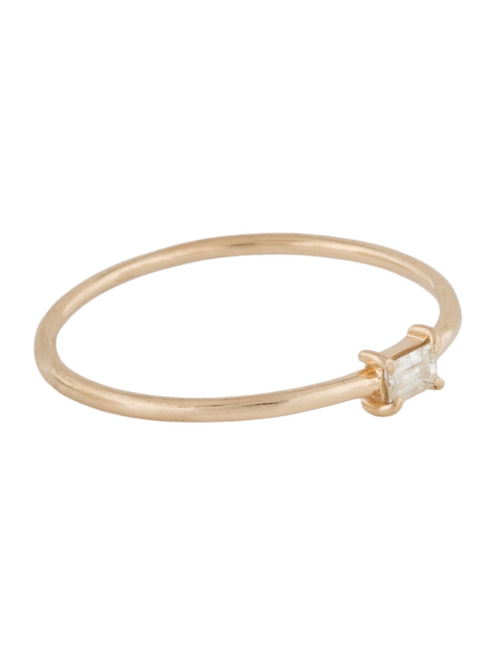 Mejuri Diamond Baguette Stacker Ring