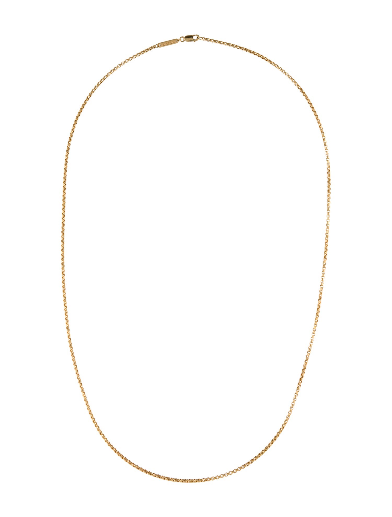 Mejuri 14K Round Box Chain Necklace