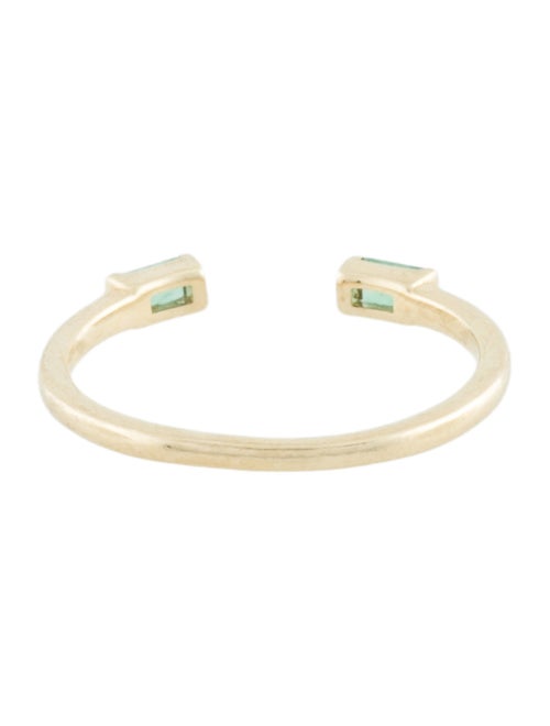 Mejuri 14K Emerald Open Ring