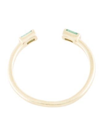 Mejuri 14K Emerald Open Ring