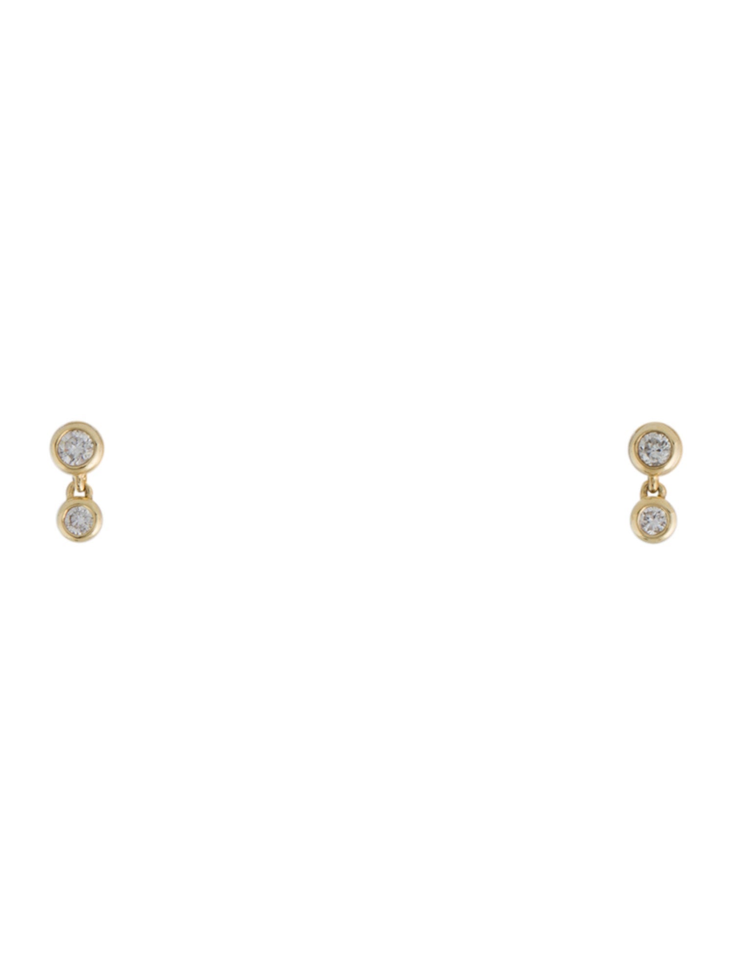 Mejuri 14K Diamond Mini Drop Earrings