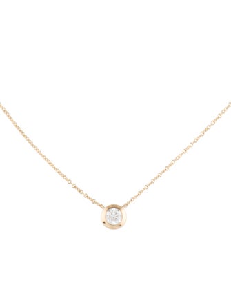 Mejuri 14K Diamond Pendant Necklace