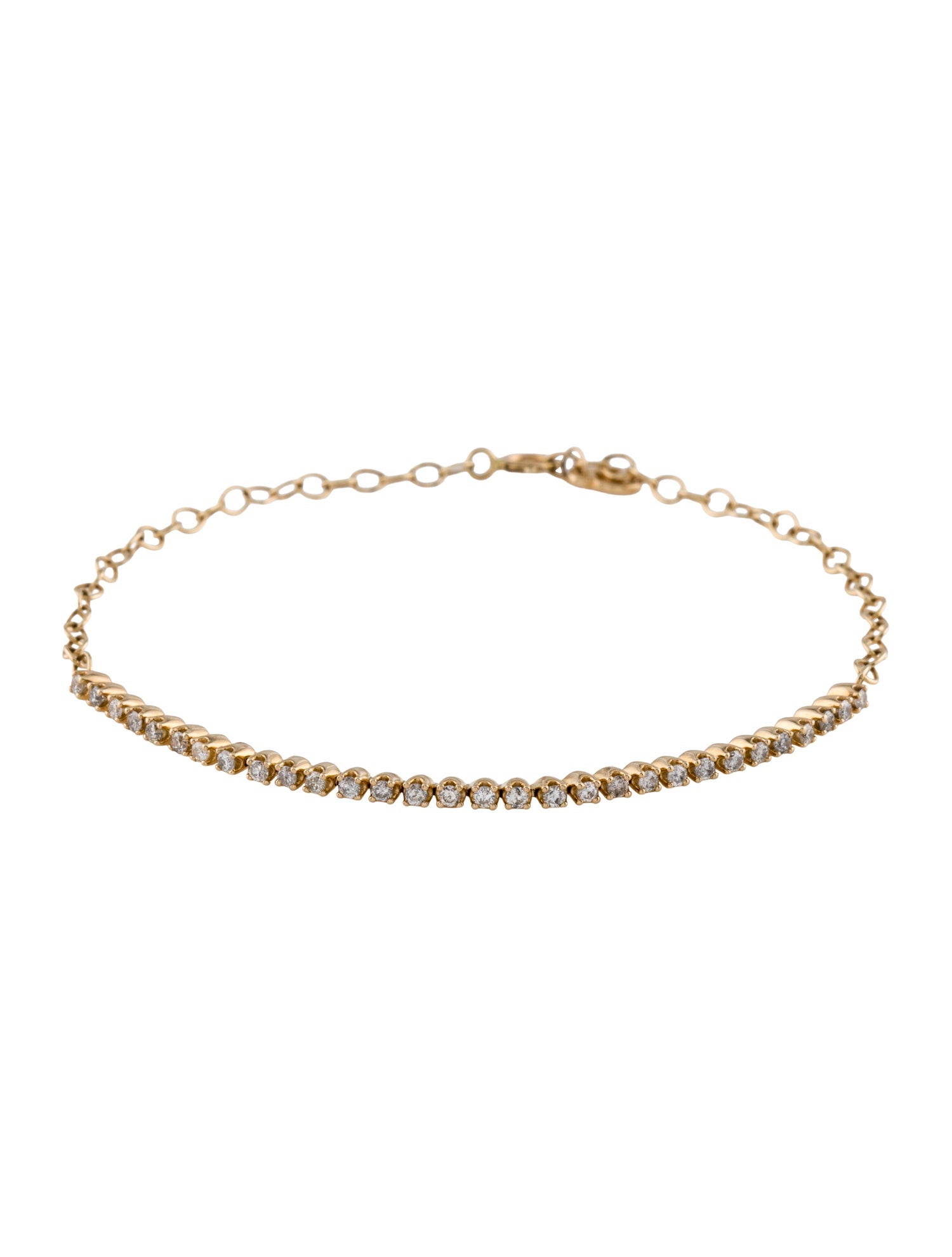 Mejuri 14K Diamond Half Tennis Bracelet