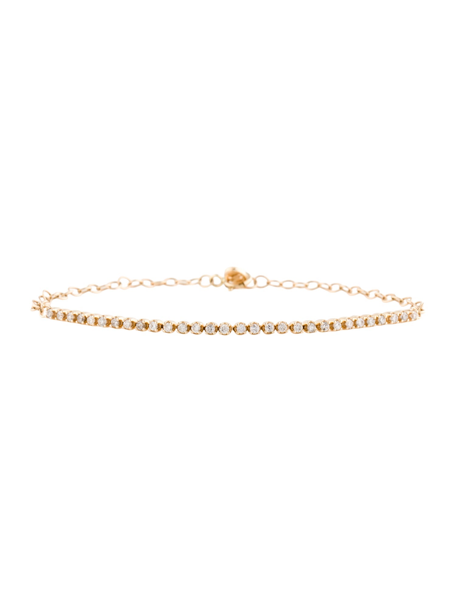 Mejuri 14K Diamond Half Tennis Bracelet