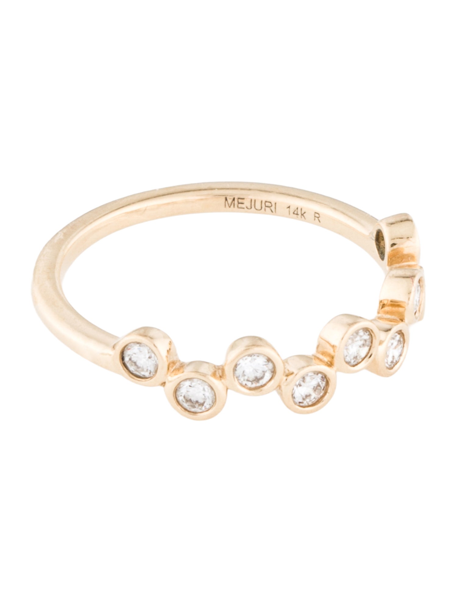 Mejuri 14K Lab-Grown Diamond Ziggy Ring