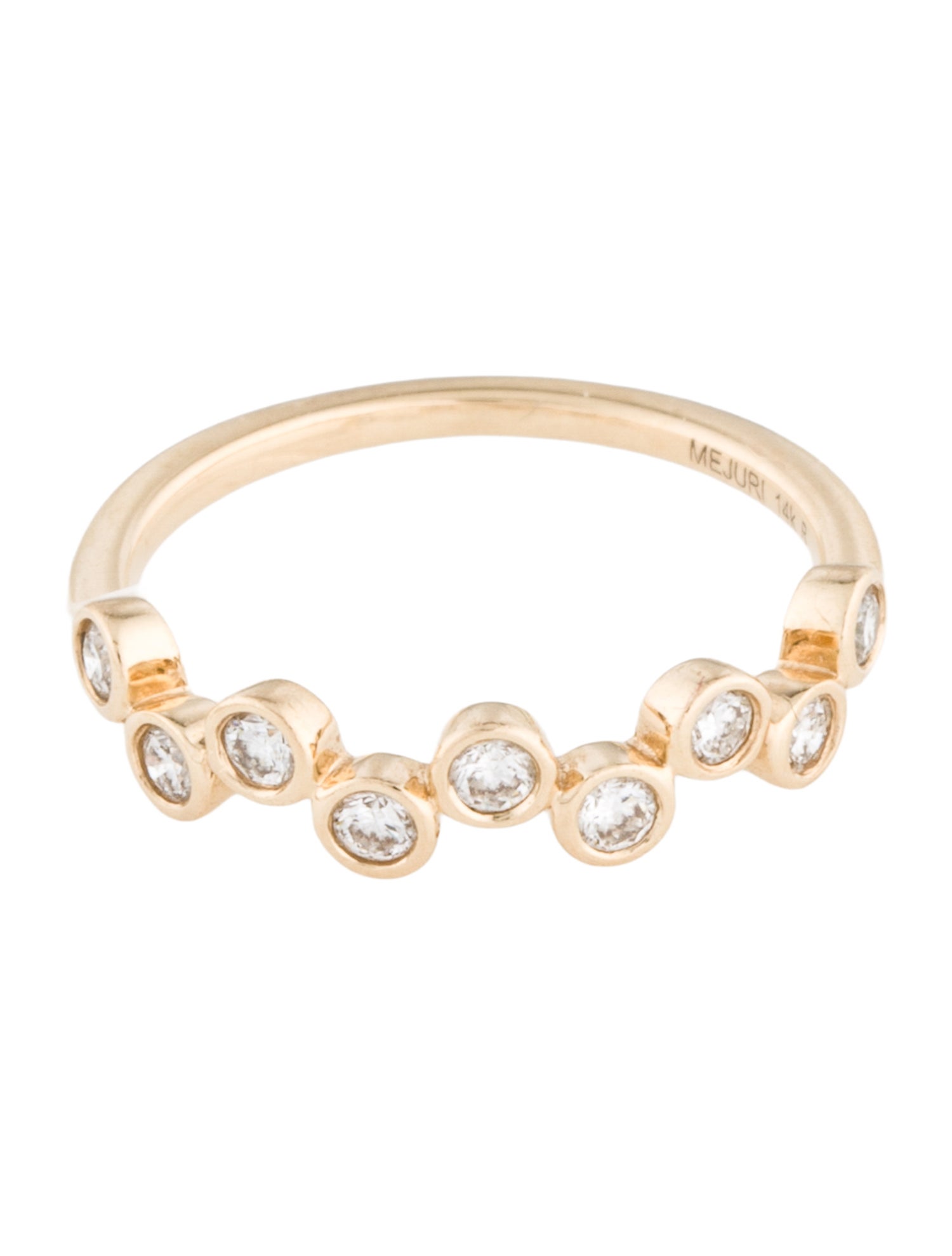 Mejuri 14K Lab-Grown Diamond Ziggy Ring