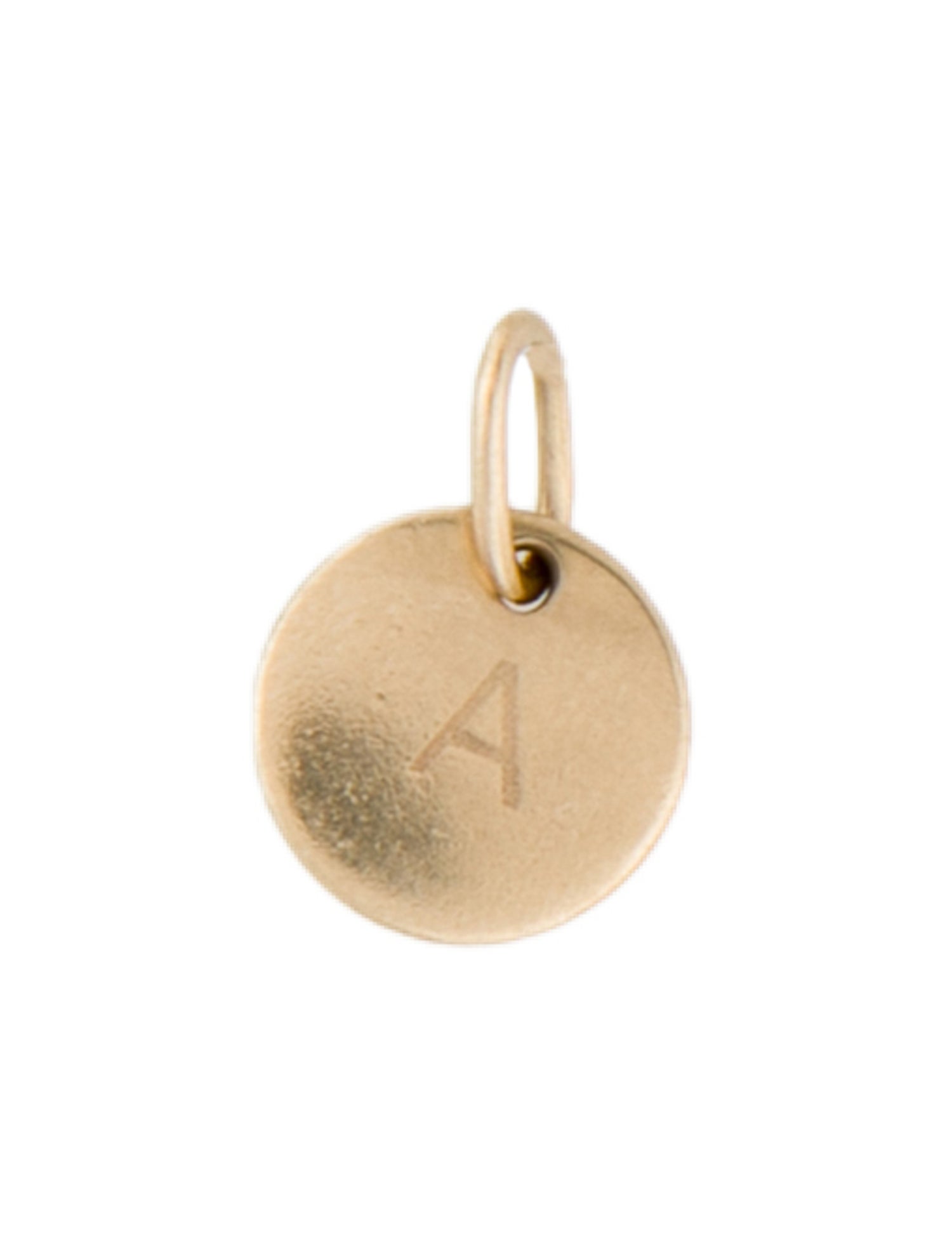 Mejuri 14K Initial A Charm