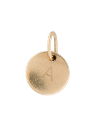 Mejuri 14K Initial A Charm
