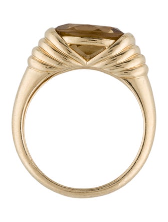 Mejuri 14K 2.05ct Honey Quartz Heirloom Ring