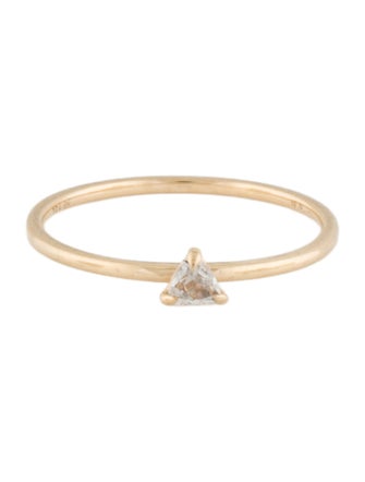Mejuri 14K Topaz Trillion Stacker Ring