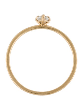 Mejuri 14K Topaz Trillion Stacker Ring