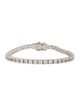 Mejuri 5.13ctw Lab-Grown Colorless Sapphire Tennis Bracelet