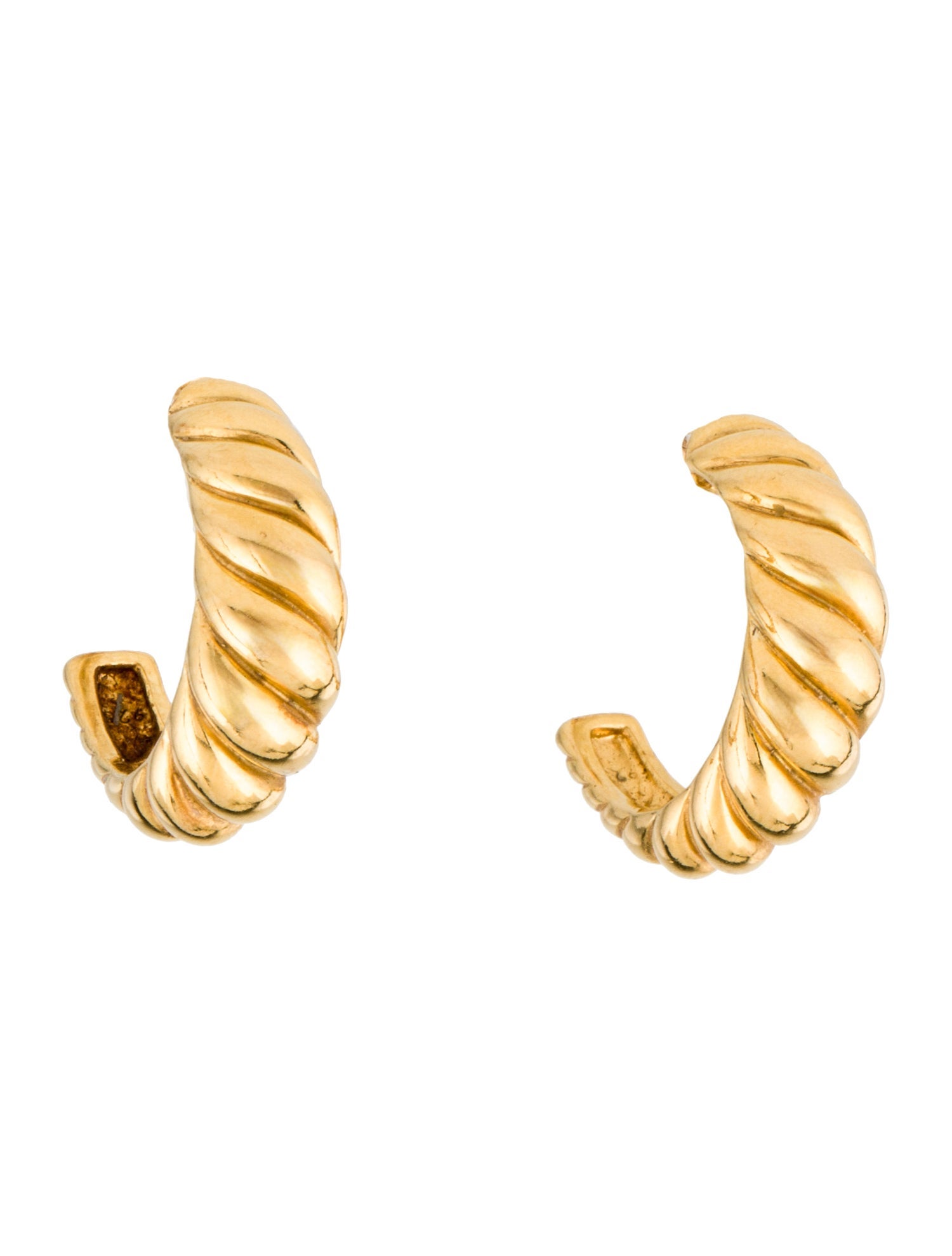Mejuri Croissant Dome Hoop Earrings