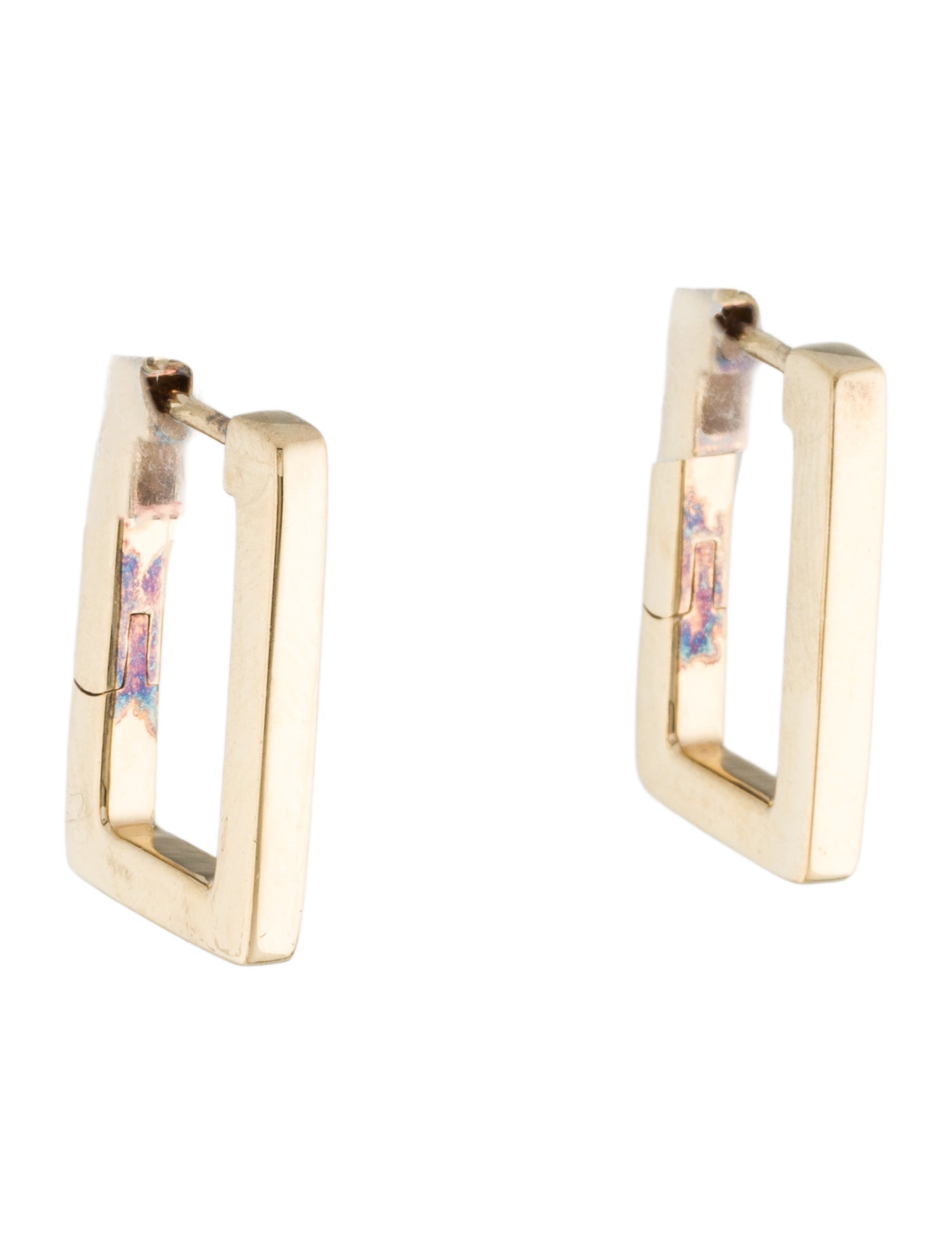 Mejuri Block Medium Hoops