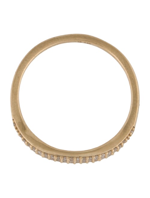 Mejuri 14K Diamond Slim Signet Ring