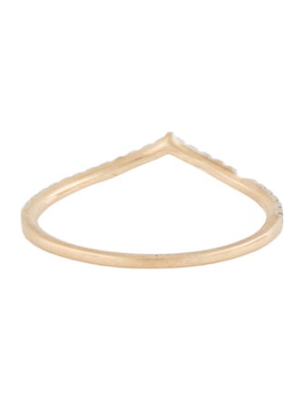 Mejuri 14K Diamond Pavé Wishbone Ring