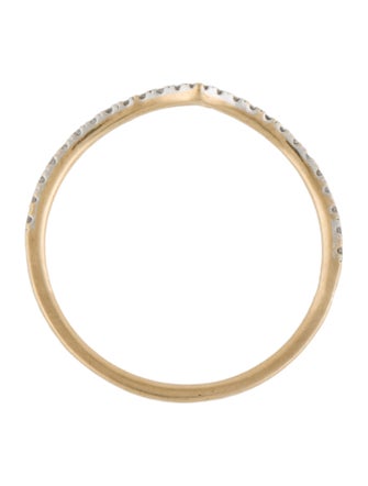 Mejuri 14K Diamond Pavé Wishbone Ring