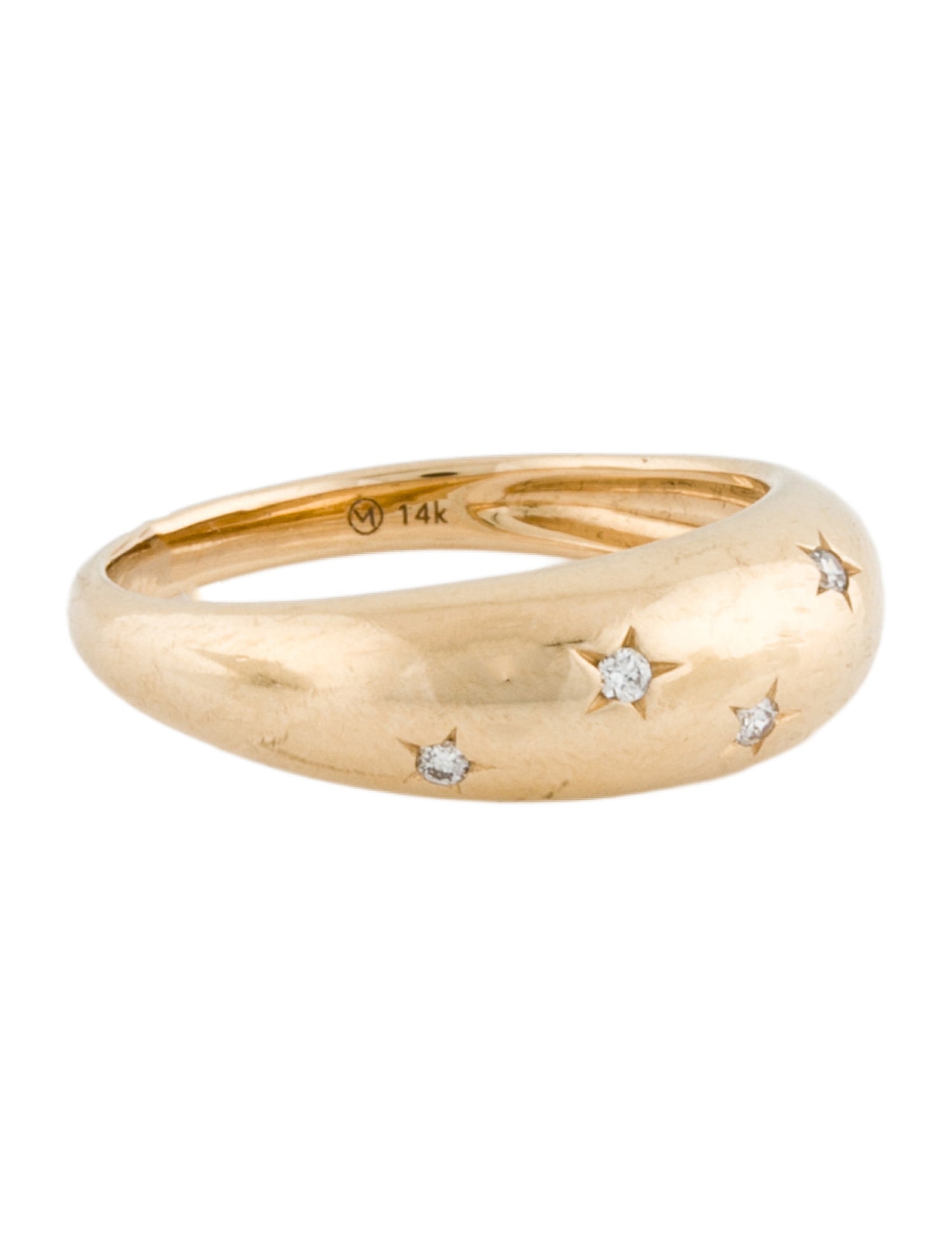 Mejuri 14K Diamond Celestial Dome Ring