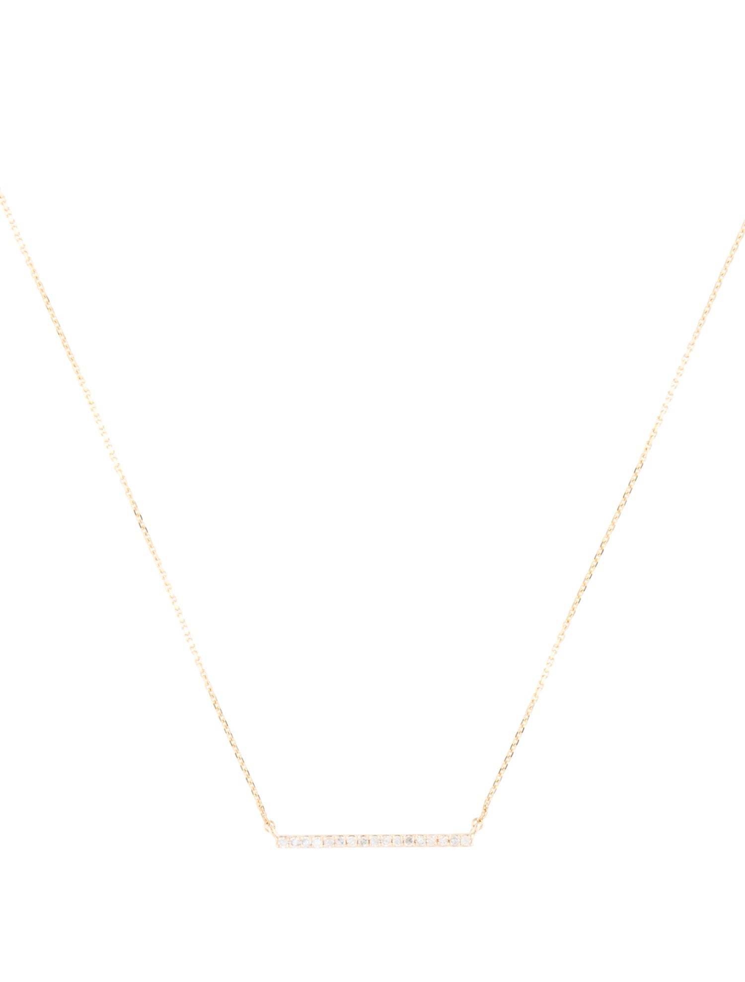 Mejuri 14K Diamond Linear Necklace