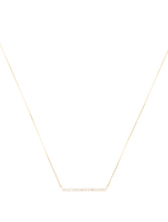 Mejuri 14K Diamond Linear Necklace