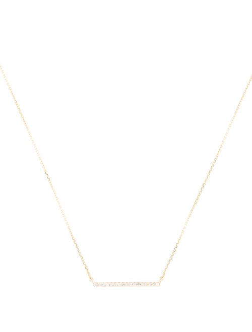 Mejuri 14K Diamond Linear Necklace