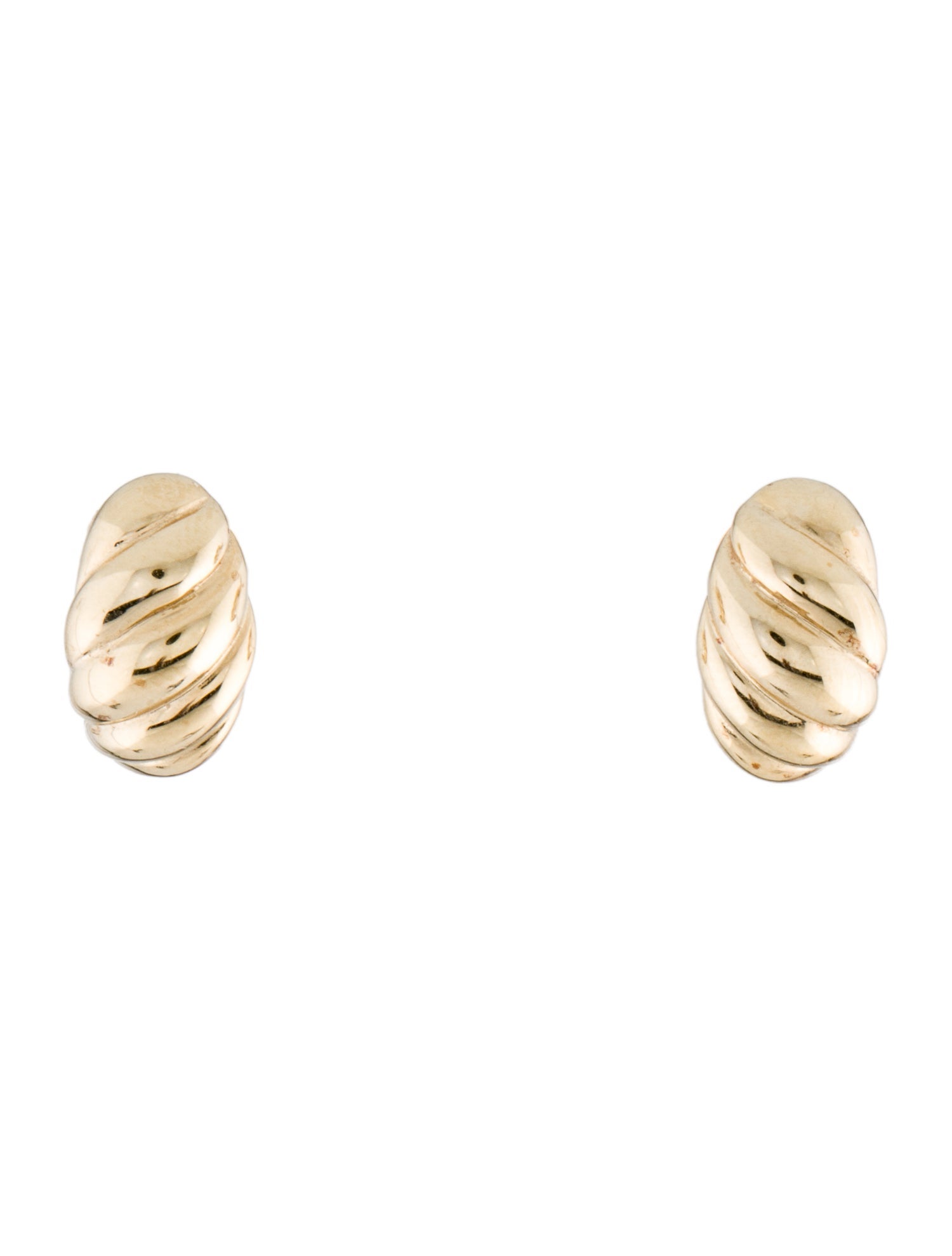 Mejuri Croissant Dome Half Hoop Earrings