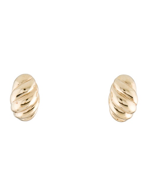 Mejuri Croissant Dome Half Hoop Earrings