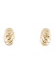 Mejuri Croissant Dome Half Hoop Earrings