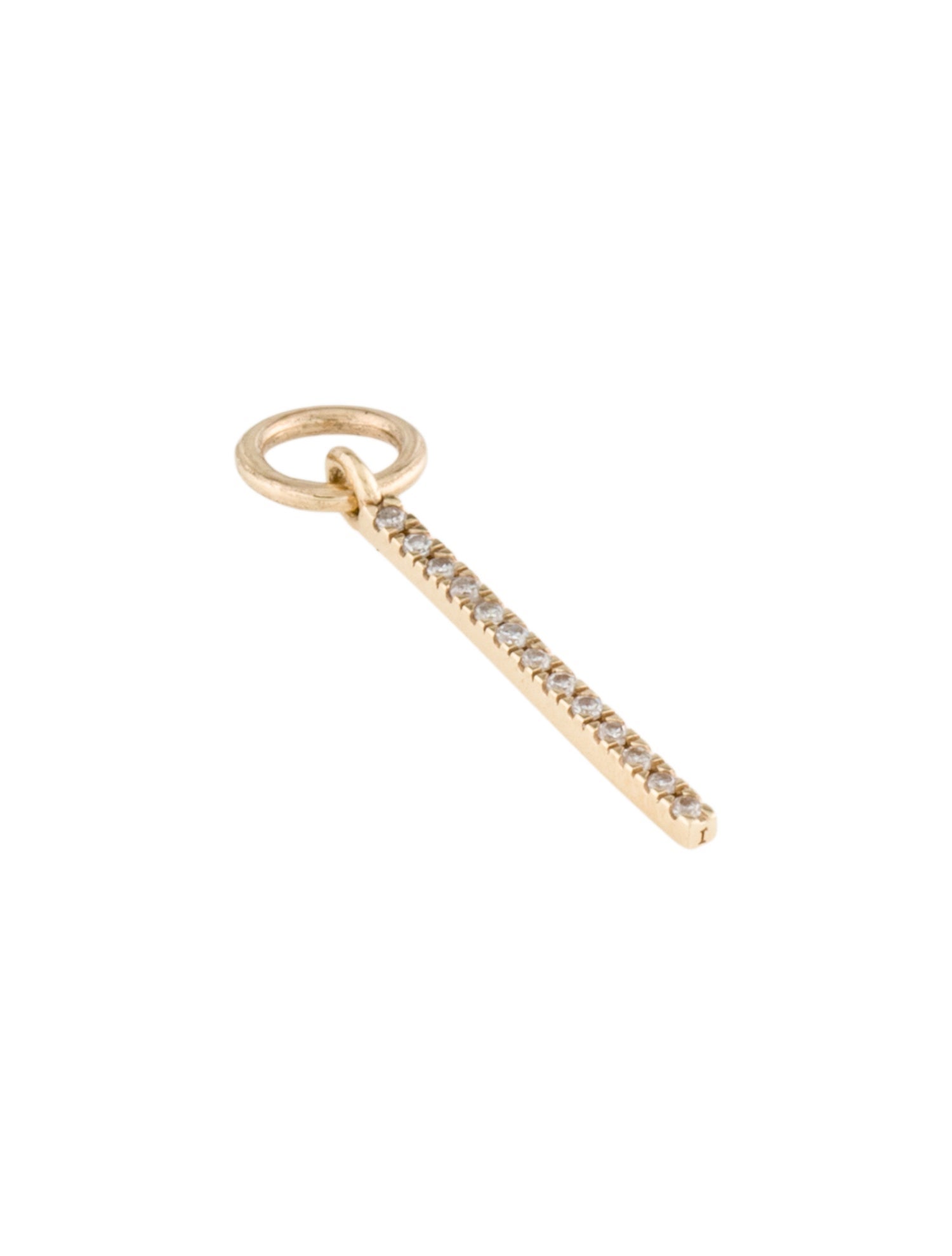 Mejuri 14K Diamond Bar Charm