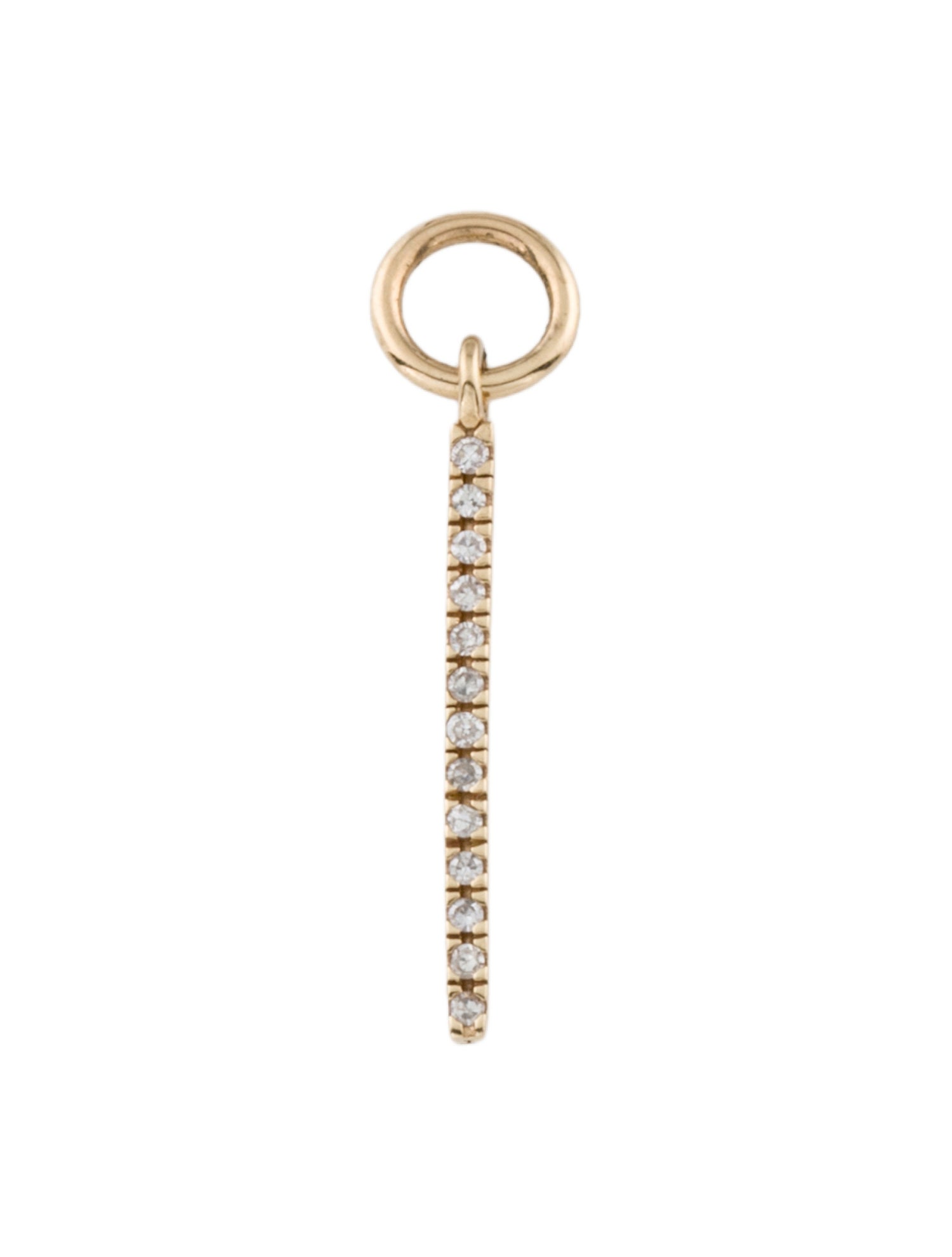 Mejuri 14K Diamond Bar Charm