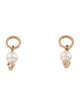 Mejuri 14K Pearl & Diamond Hoop Charm