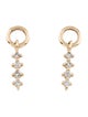 Mejuri 14K Diamond Icicle Hoop Charms