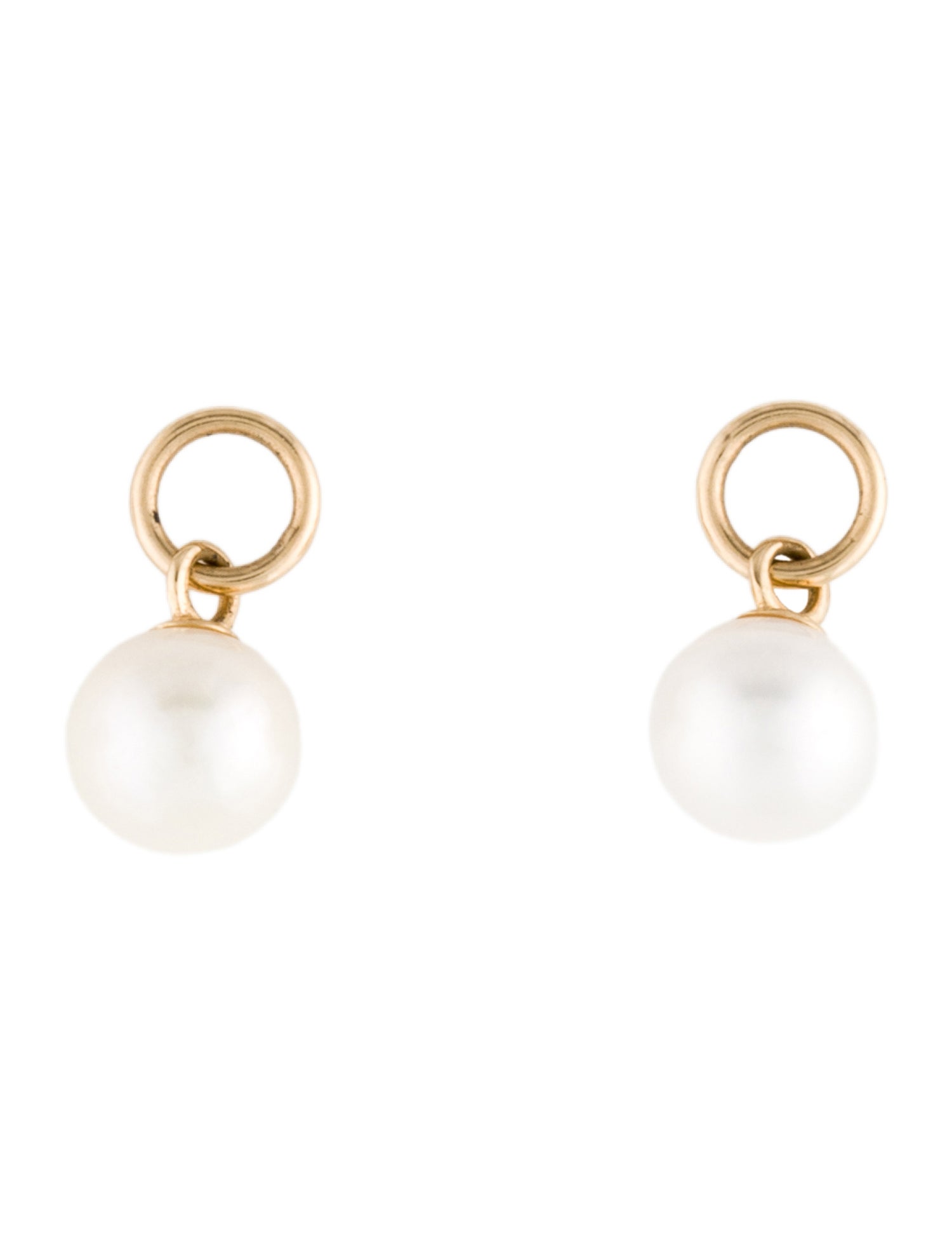 Mejuri 14K Pearl Hoop Charm