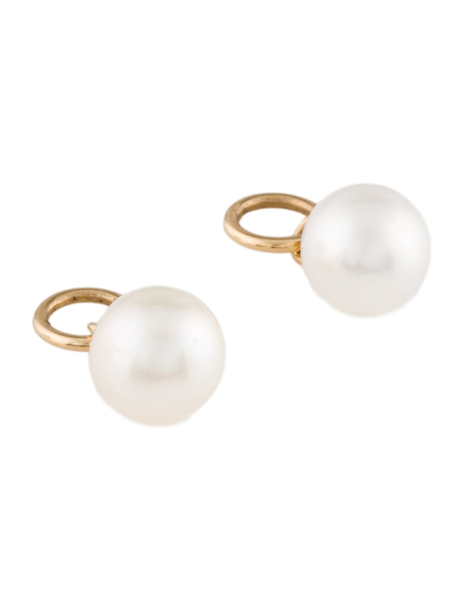 Mejuri 14K Pearl Hoop Charm