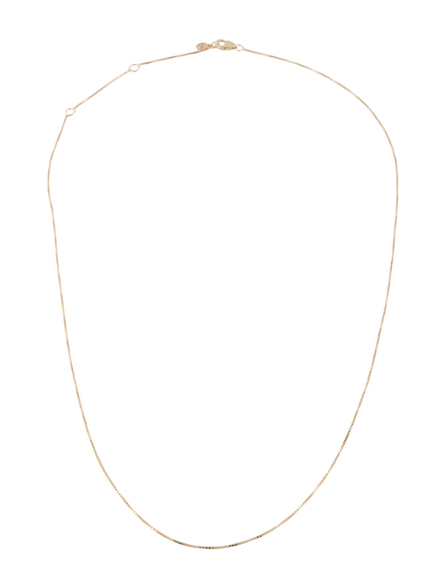 Mejuri 14K Baby Box Chain Necklace