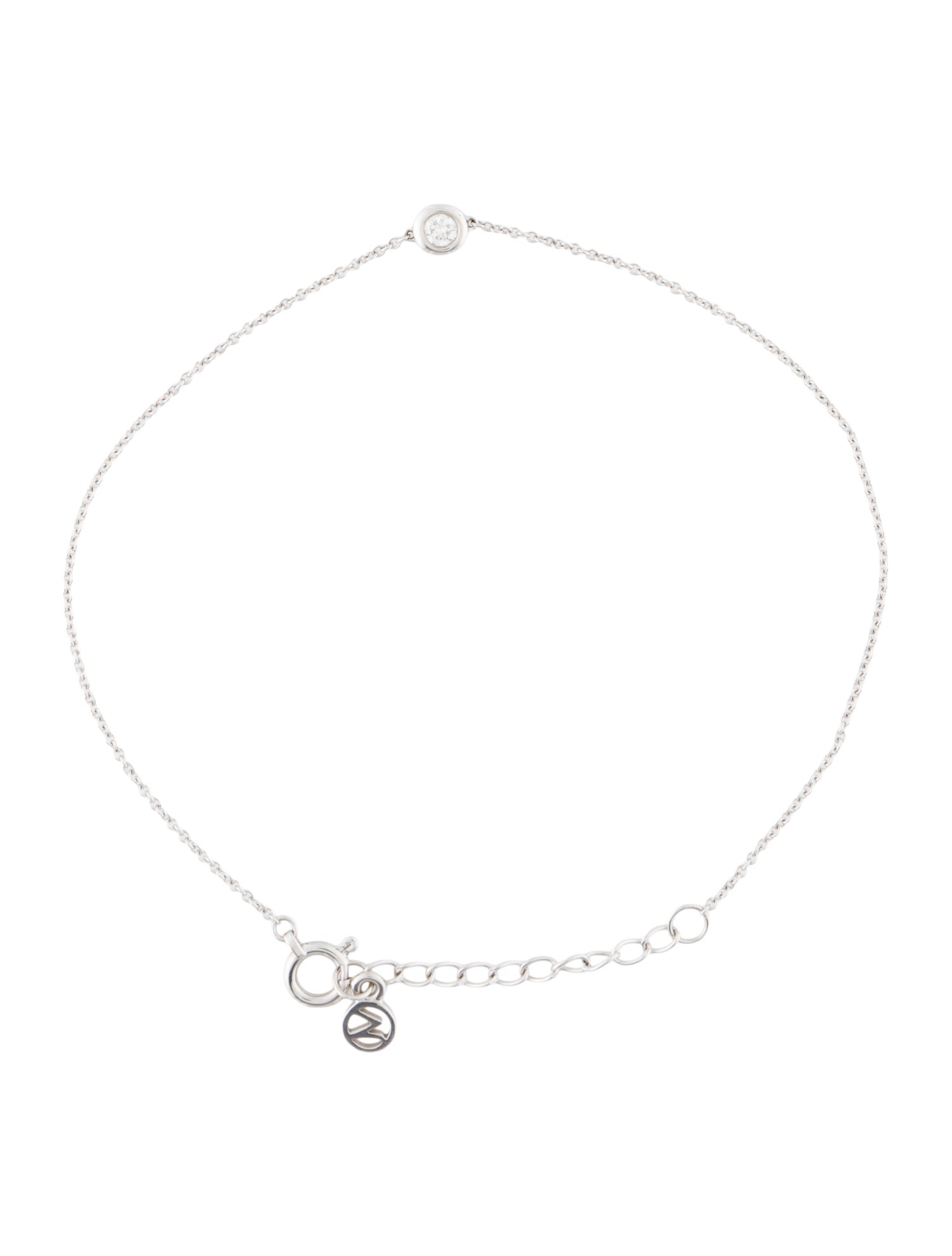 Mejuri 14K Diamond Solo Bracelet