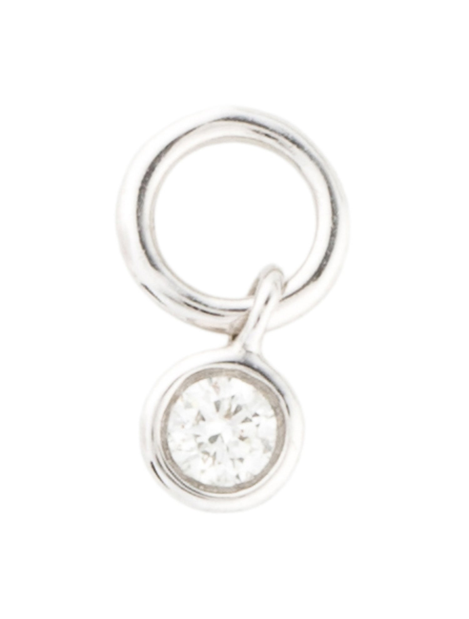 Mejuri 14K Diamond Mini Hoop Charm