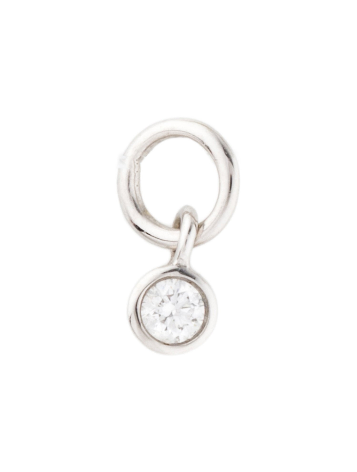 Mejuri 14K Diamond Mini Hoop Charm