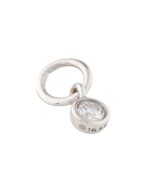 Mejuri 14K Diamond Mini Hoop Charm
