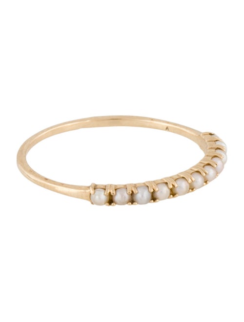 Mejuri 14K Pearl Half Eternity Ring