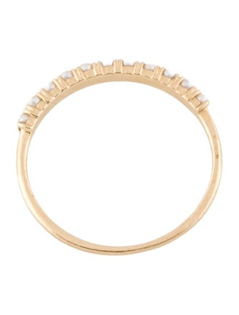 Mejuri 14K Pearl Half Eternity Ring