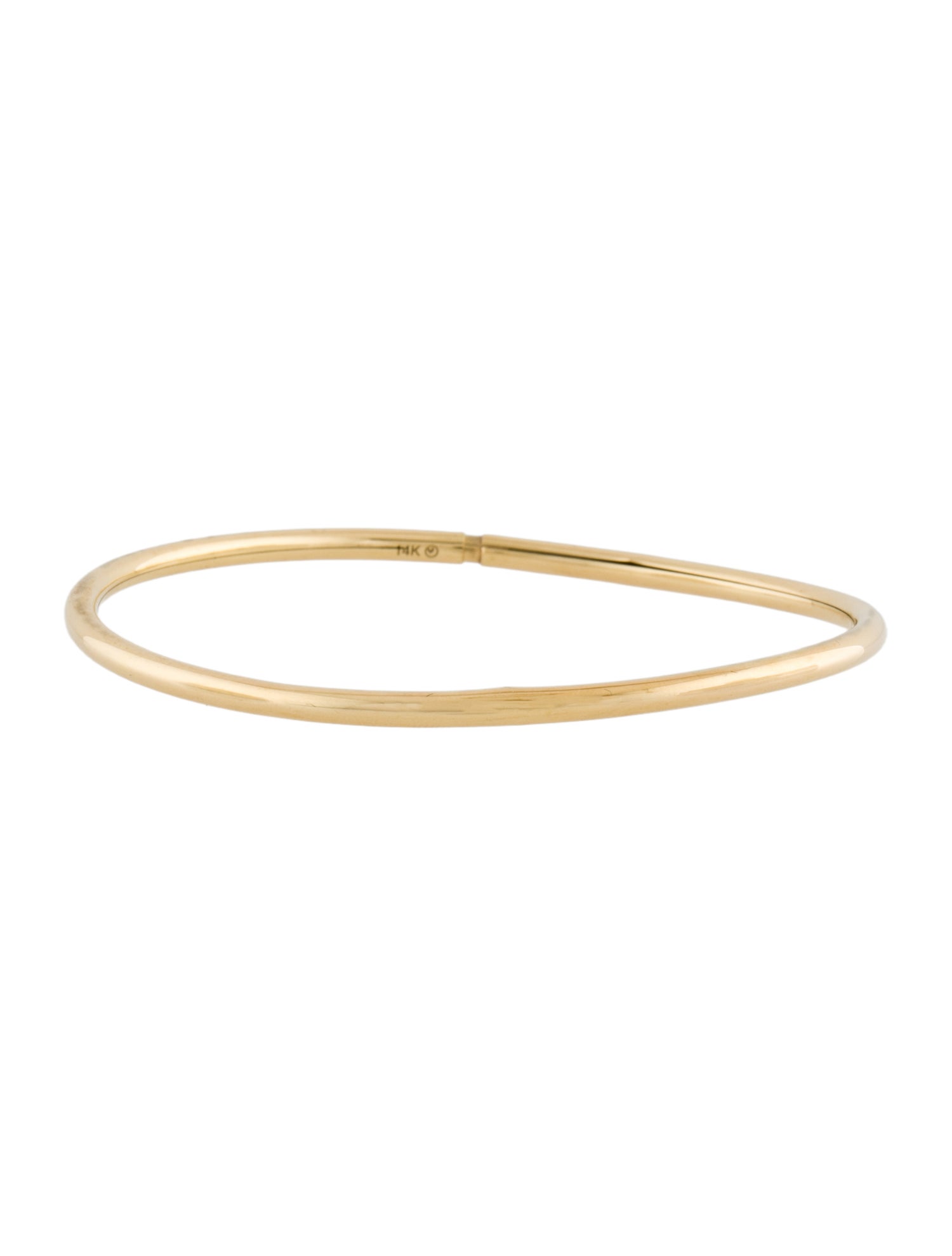 Mejuri 14k Thin Flexi Bangle Bracelet