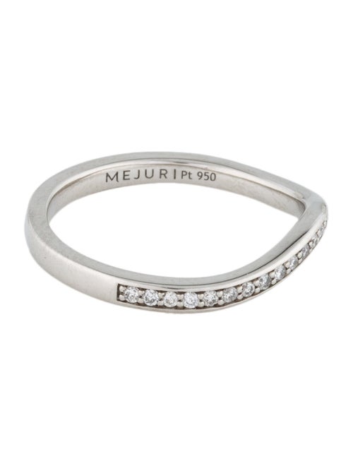 Mejuri Platinum Diamond Pavé Nesting Band